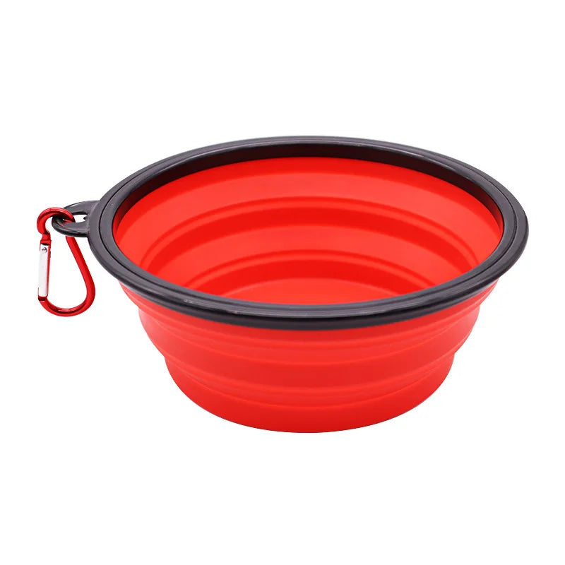 Folding Portable Silicone Dog Feeder