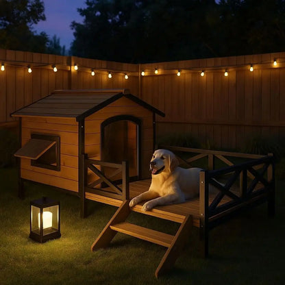 Large Dog House 43.3 L x 69.9 W x 32.7 H
