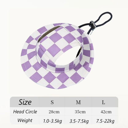 Summer Sunscreen Hat Suitable for Cats, Small-Med Dogs