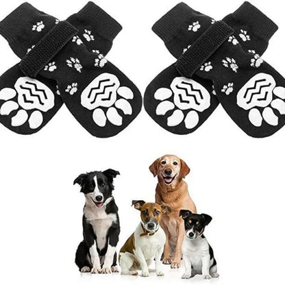 4Pcs Anti Slip Dog Socks