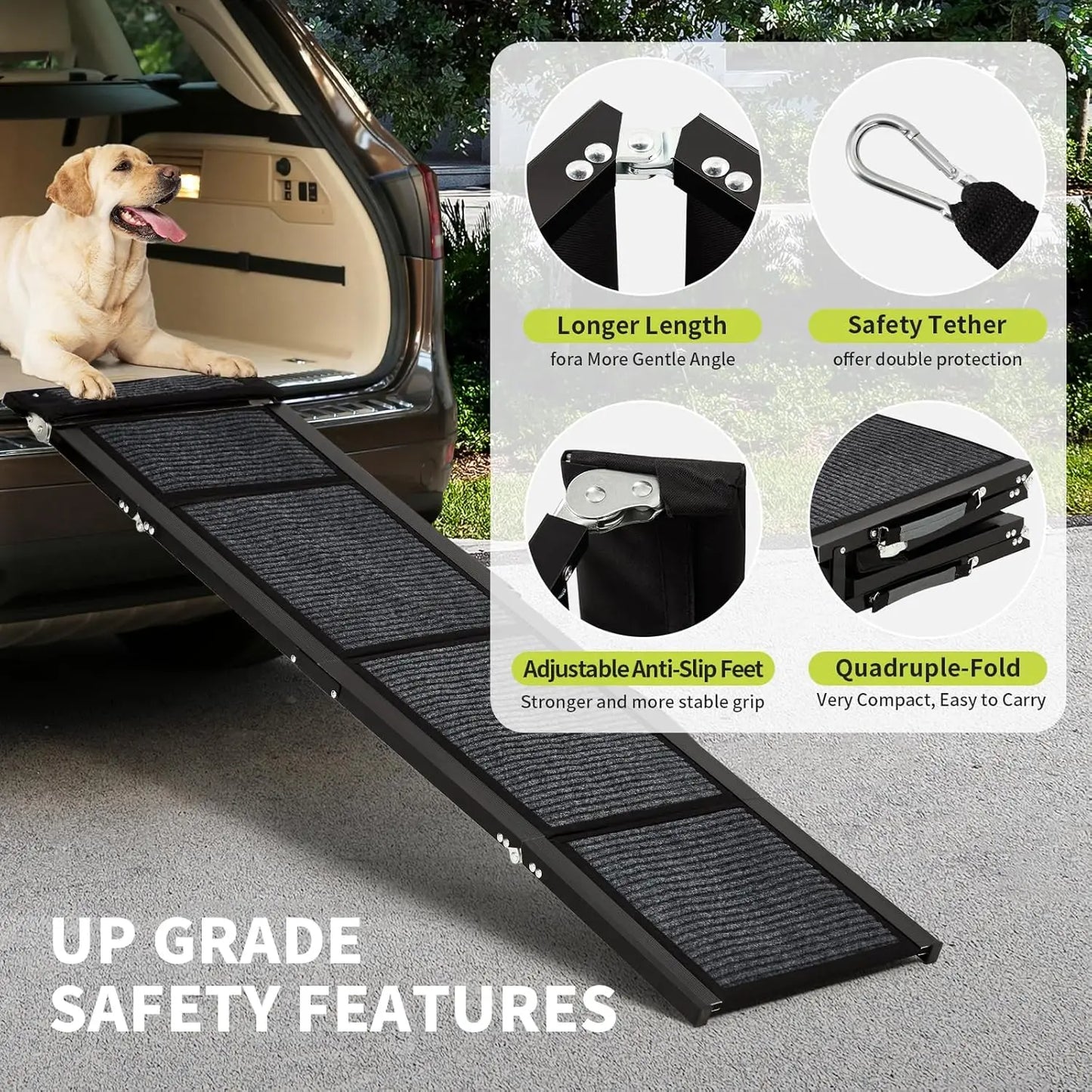 Folding Large Pet Ramp -Up to 250 LBS