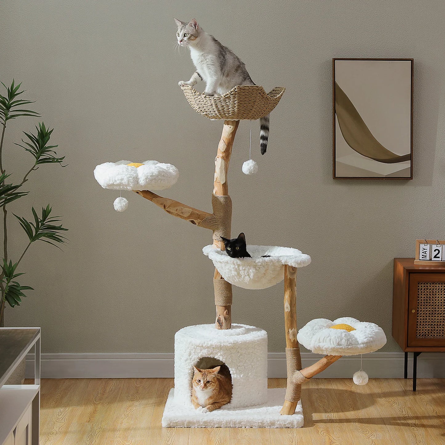 Large Tree Tower with Sisal Scratching Post