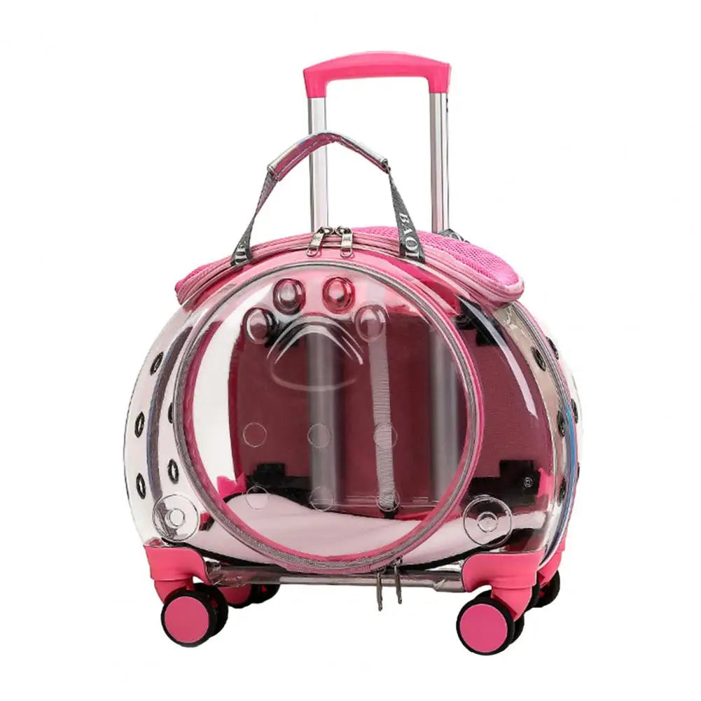 Clear Ventilation Pet Trolley Case