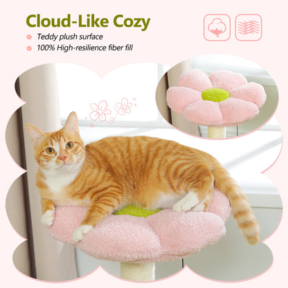 Flower Cat Tree with Sisal Scratching Post