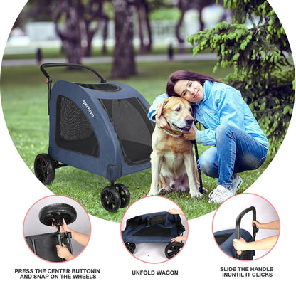 Heavy Duty Dog Stroller for Large Dogs