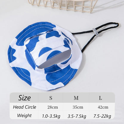 Summer Sunscreen Hat Suitable for Cats, Small-Med Dogs