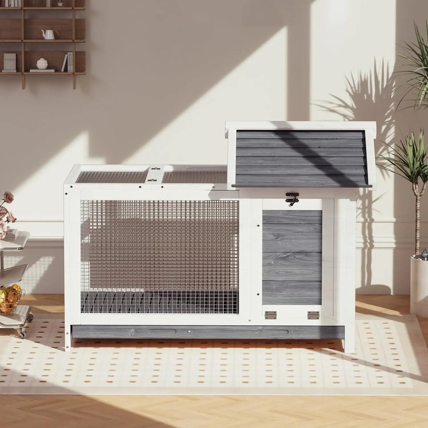 Wooden Rabbit Indoor/Outdoor Cage