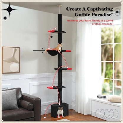 Adjustable Height Indoor Tree w/Scratching Post