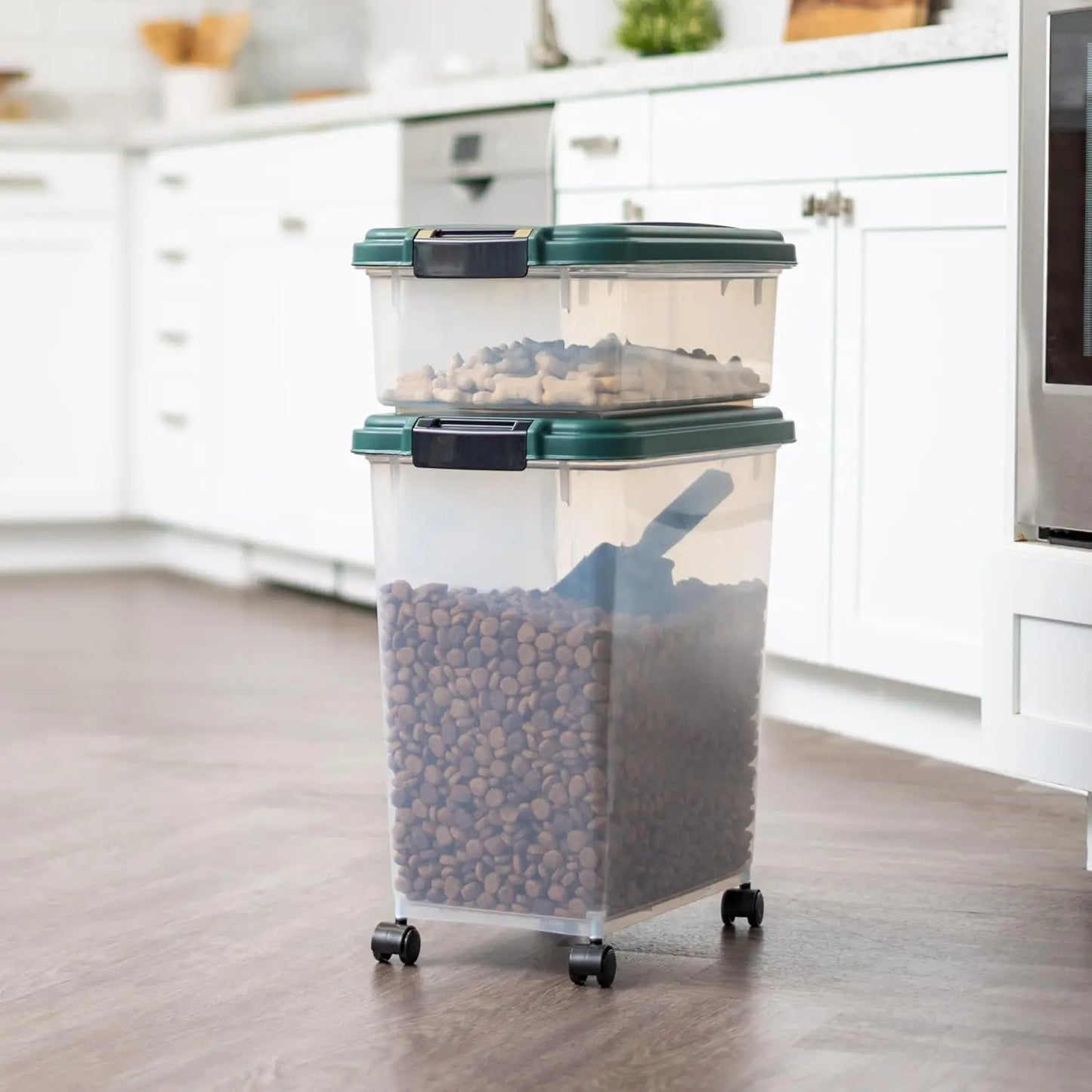 30 lbs + 11 lbs Dog Food Storage Container