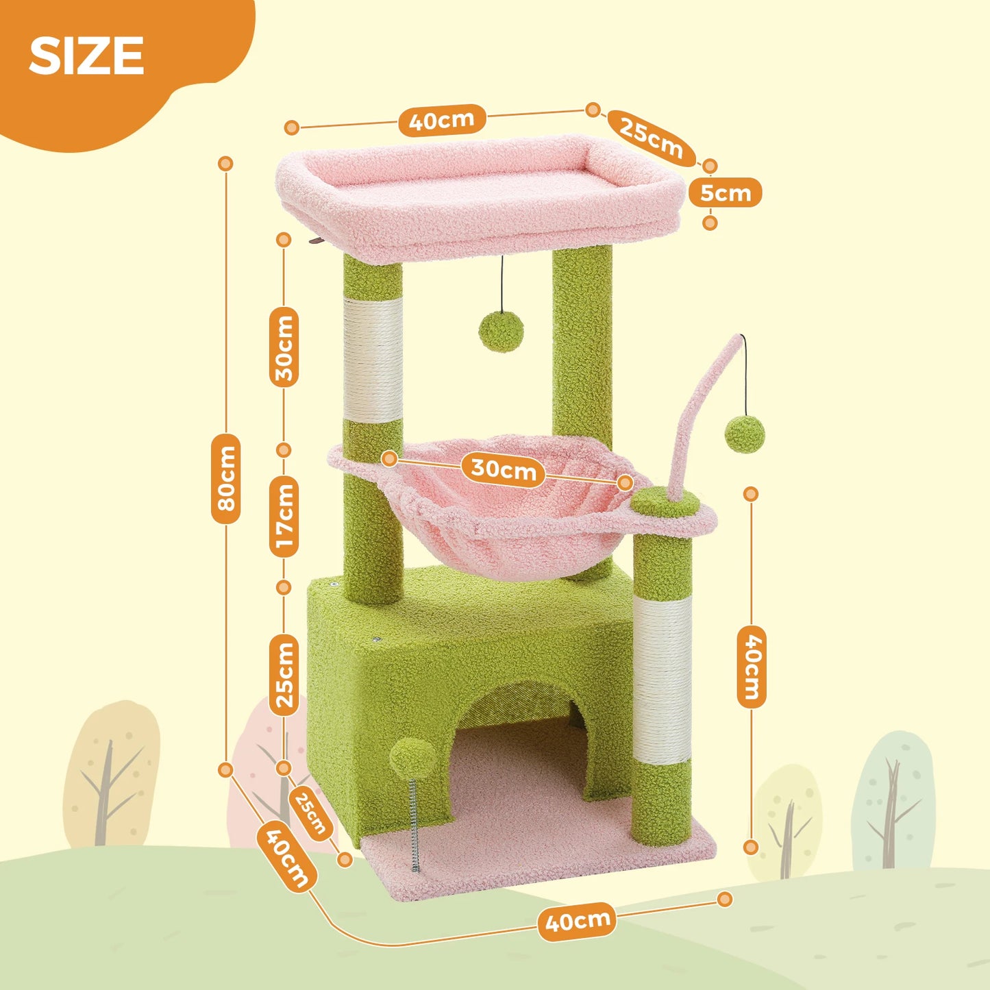4-in-1 Cactus Tree for Indoor Cats