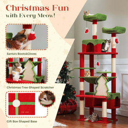Large Indoor Tree and Tower w/Scratching Post