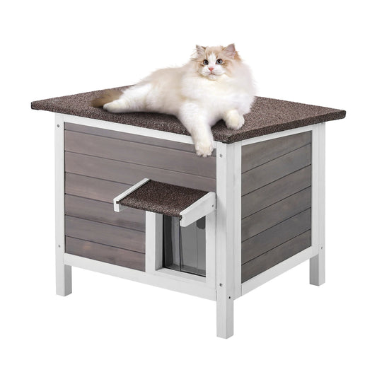 Wooden Outdoor Cat House