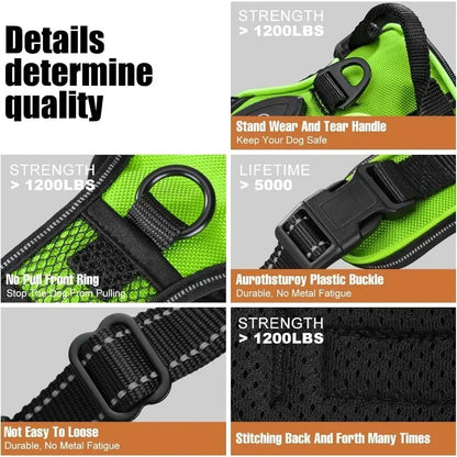 Rechargeable luminous Dog Harness