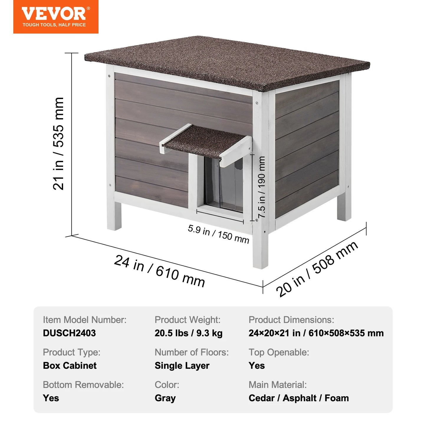 Wooden Outdoor Cat House