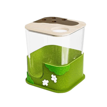 Hamster Digging Box, Small Forest Felt Hideout Toy