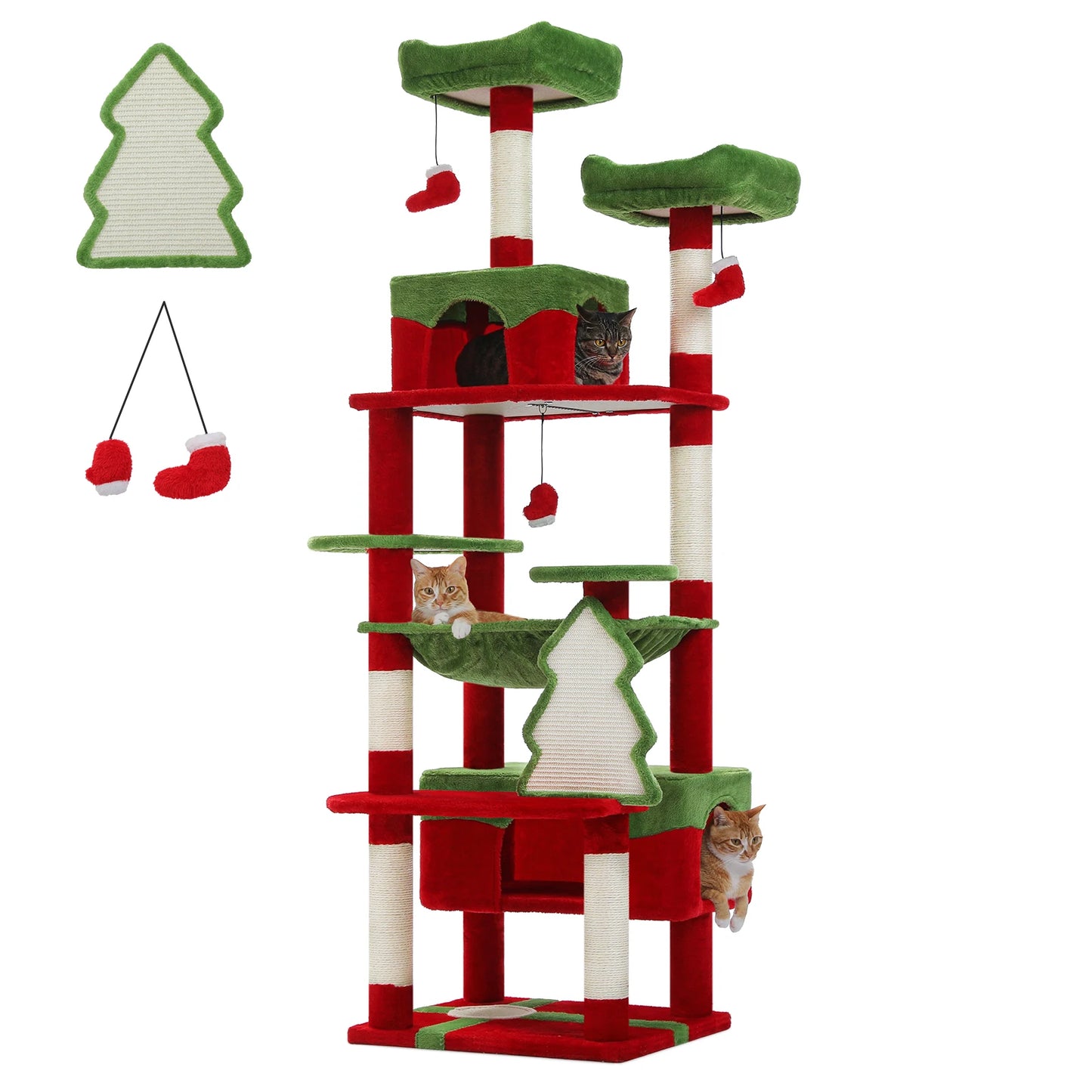 Large Indoor Tree and Tower w/Scratching Post