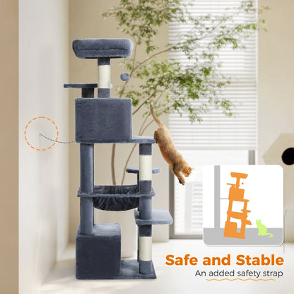 Large Indoor Tree and Tower w/Scratching Post
