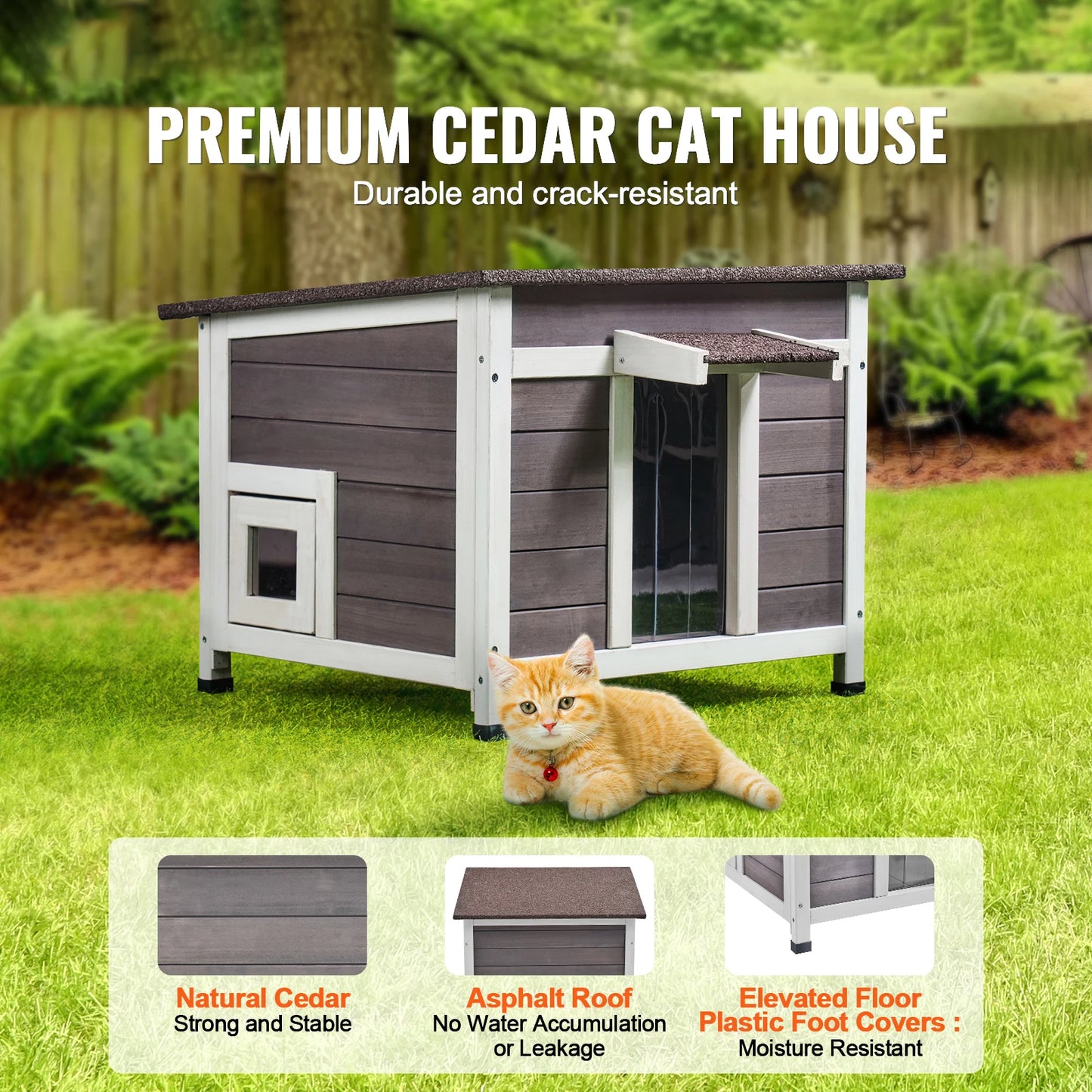 Wooden Outdoor Cat House