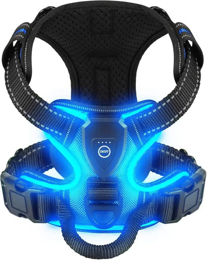 Rechargeable luminous Dog Harness