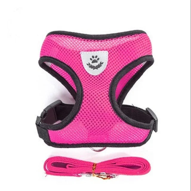 Adjustable Vest Harness with Leash