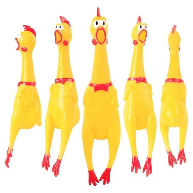 Squeaky Screaming Chicken Toy