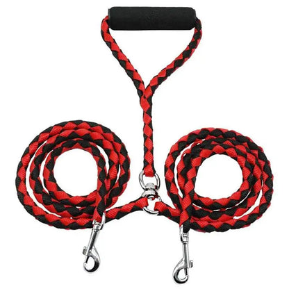 1.4m Pet Double Leash, 2 Way Couplers
