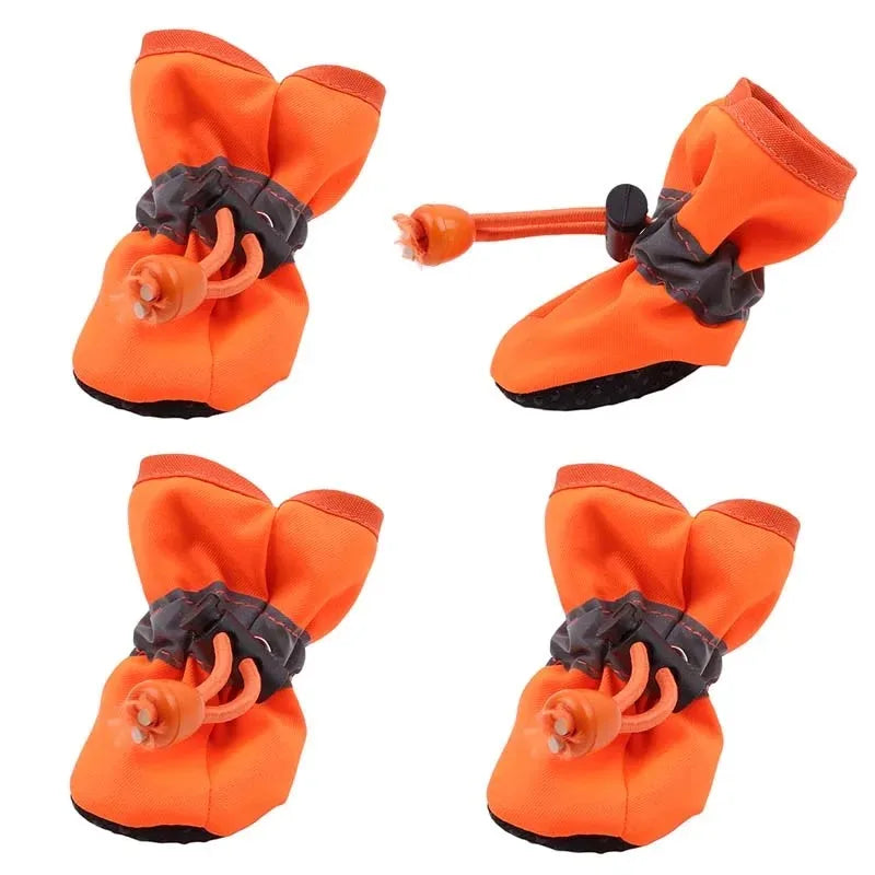 4Pcs Non-Slip Waterproof Dog Boots