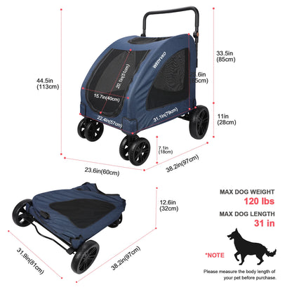 Heavy Duty Dog Stroller for Large Dogs