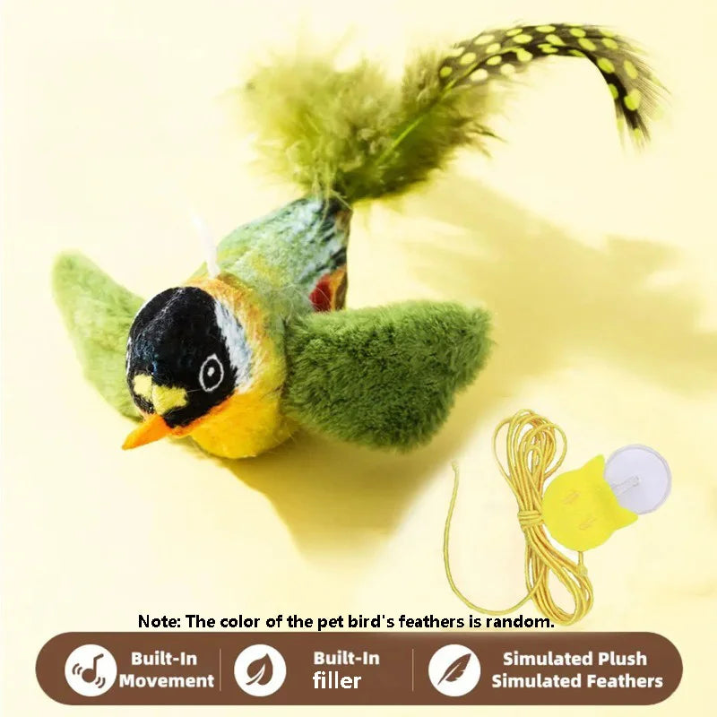 Toy emulates sound to amuse cat