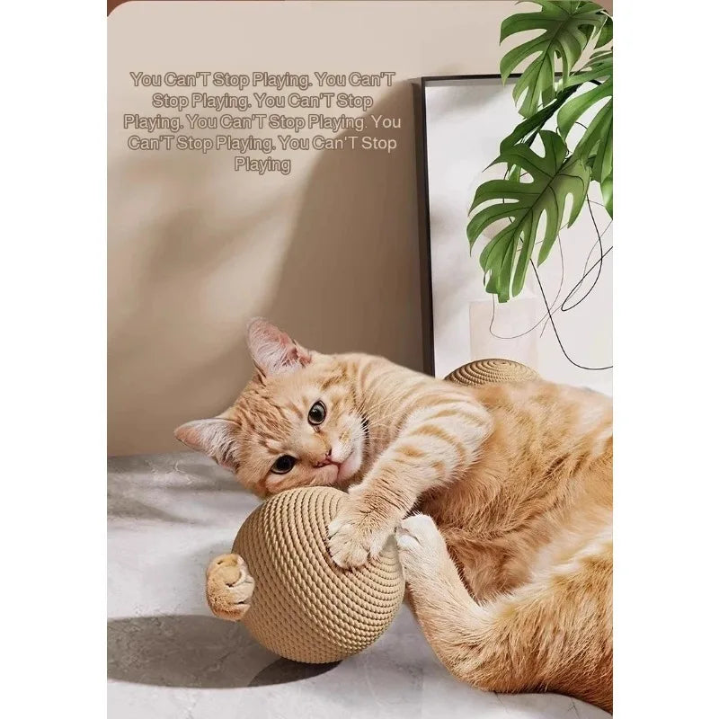 Interactive Sisal Cat Scratching Ball