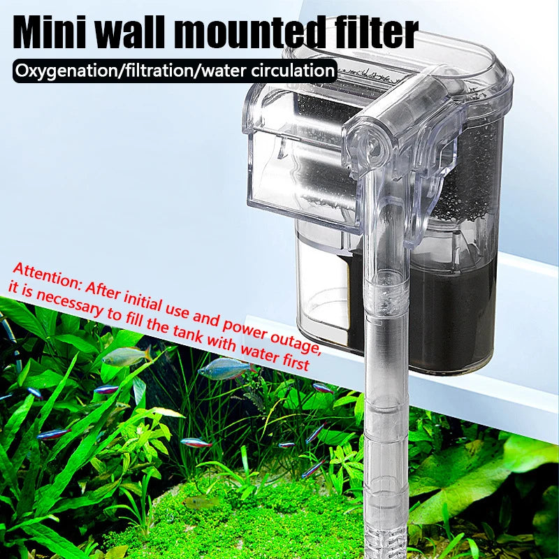 Suspended Mini Filter For Fish Tanks