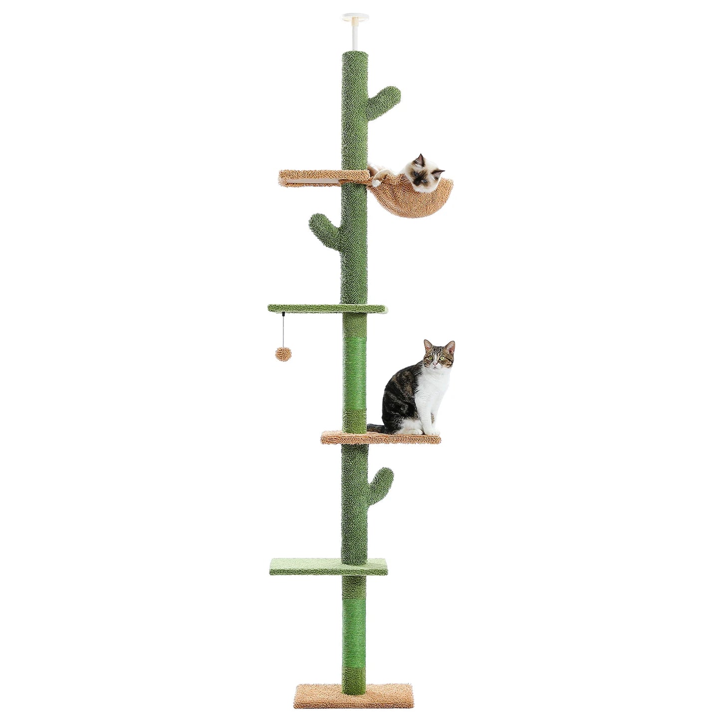 Adjustable Height Indoor Tree w/Scratching Post