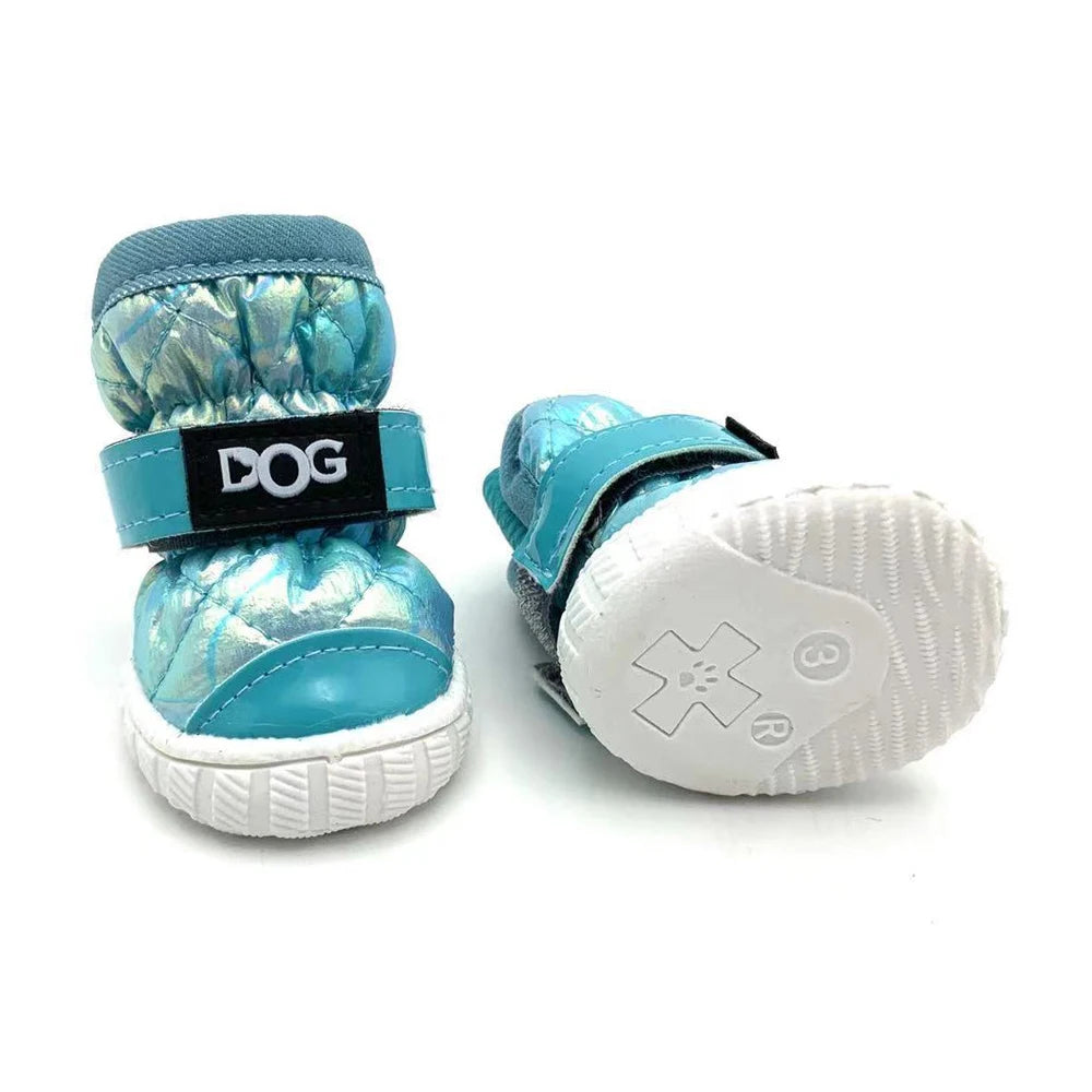 4 Pc Waterproof Boots for Small Dogs