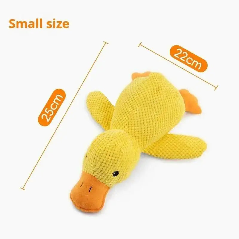 Bite Resistant, Squeaky Plush Duck Toy