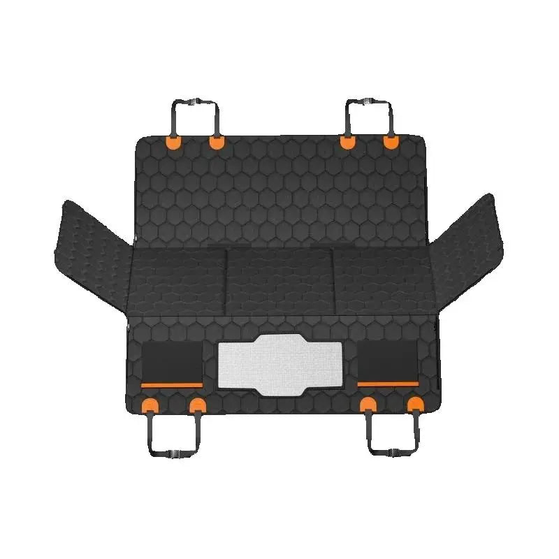 Back Seat Cover with Mesh Window & Storage