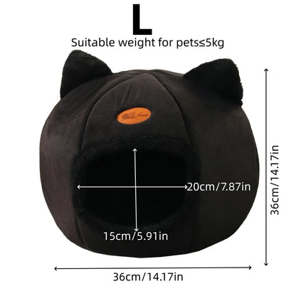 Deep Sleep Comfortable Winter Cat Bed