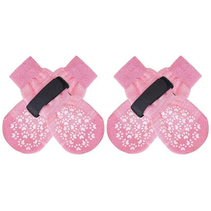 4Pcs Anti Slip Dog Socks