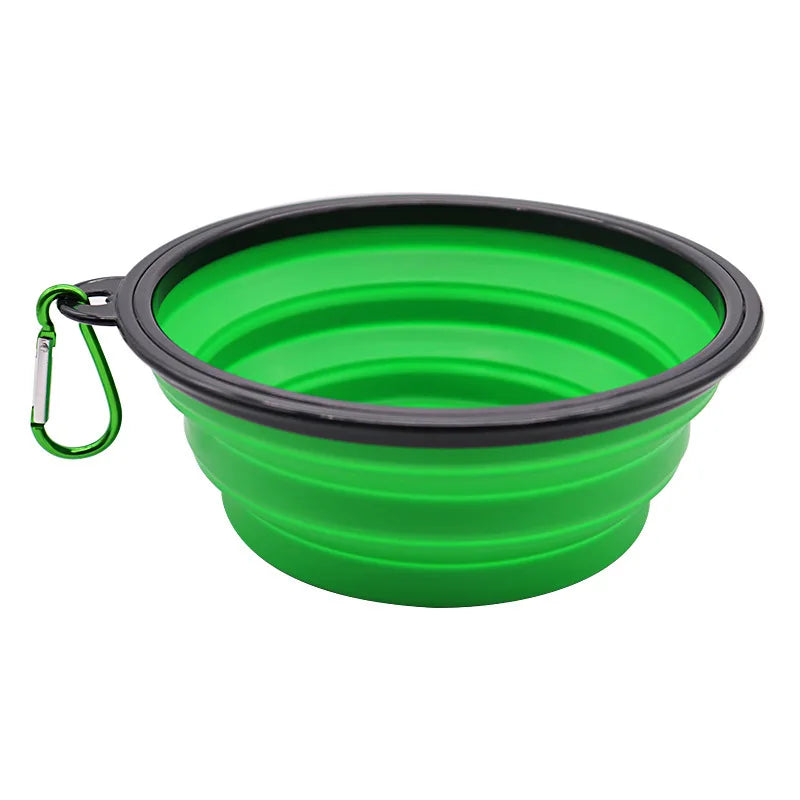 Folding Portable Silicone Dog Feeder
