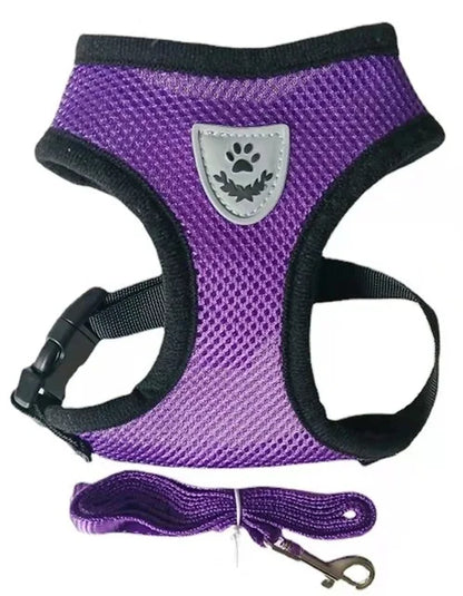 Adjustable Vest Harness with Leash