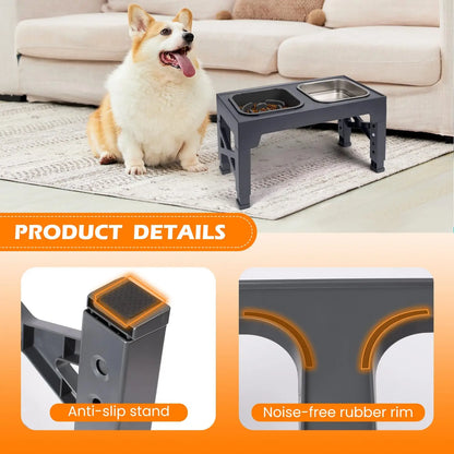 2-in-1 Elevated Slow Feeder Bowls