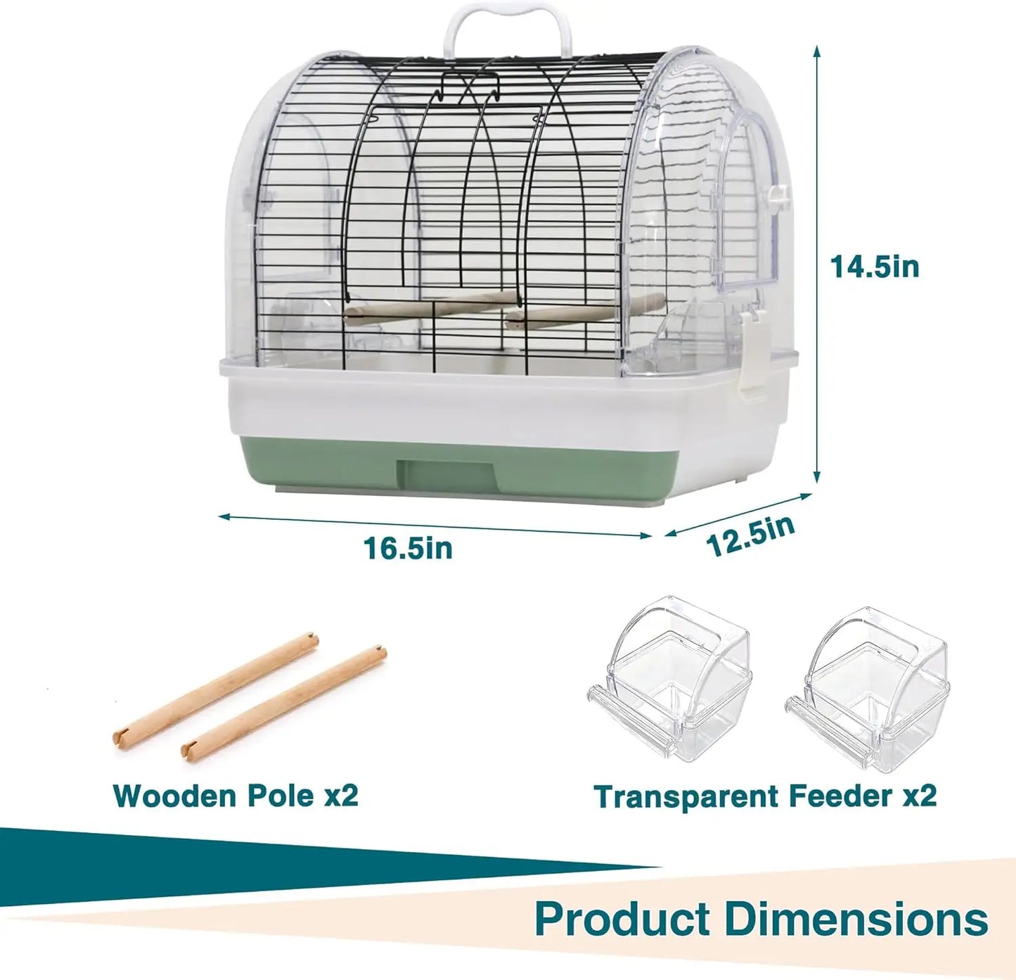 Small Portable Bird Travel Cage