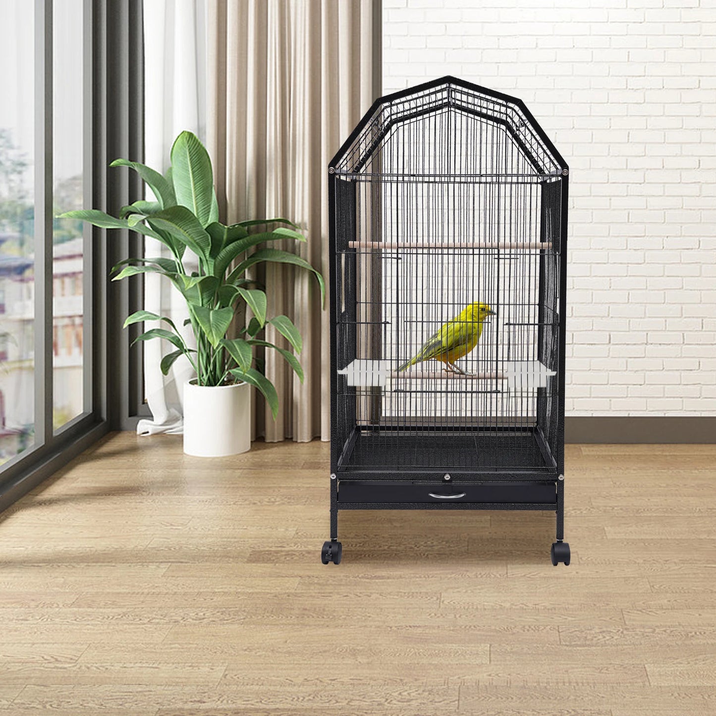 18x18x40 Inch Metal Bird Cage
