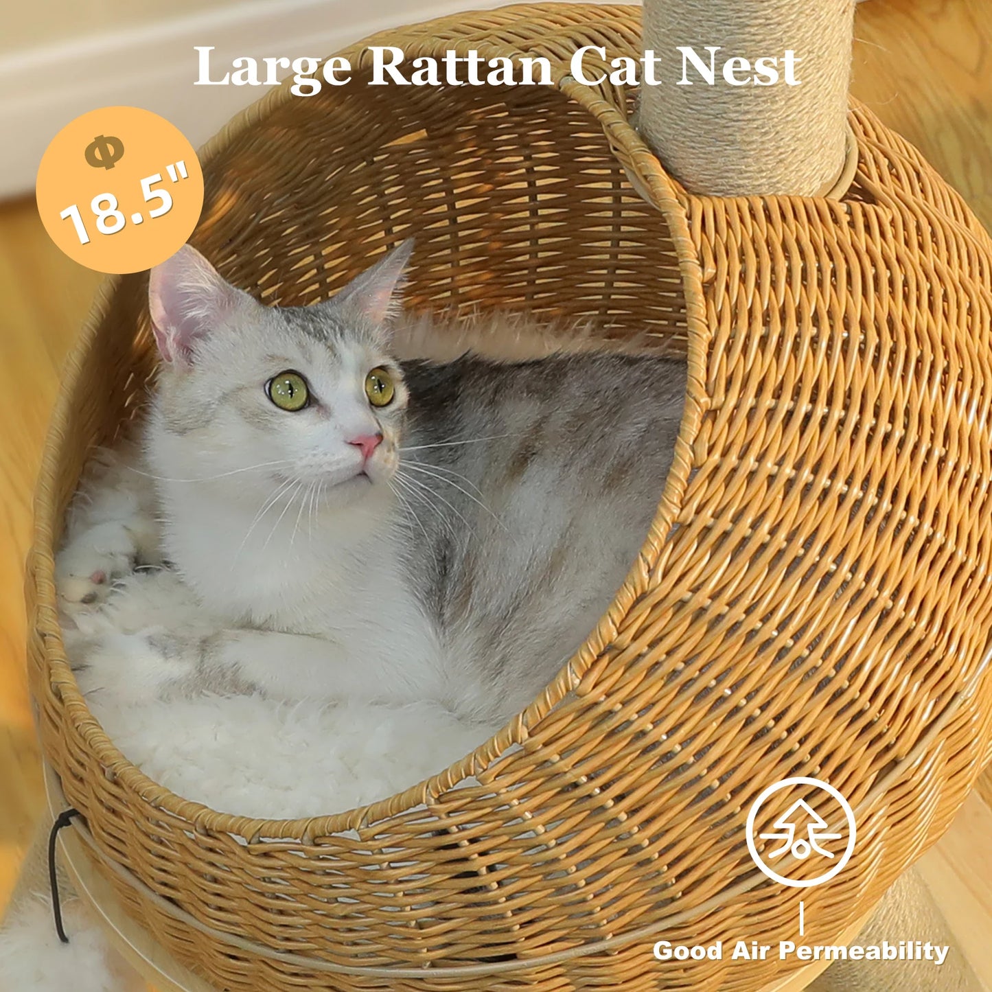 Large Dinosaur Cat Tree Tower w/Sisal Scratching Post