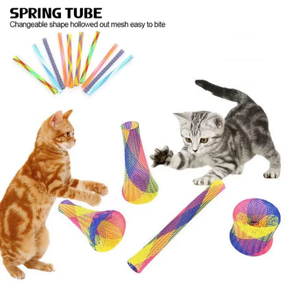 10Pcs Kitten Bouncing Jumping Catching Toy