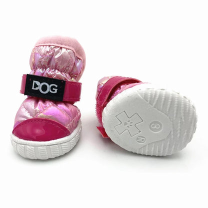 4 Pc Waterproof Boots for Small Dogs