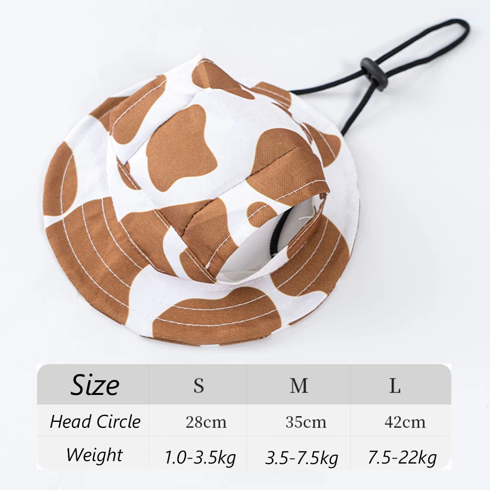 Summer Sunscreen Hat Suitable for Cats, Small-Med Dogs