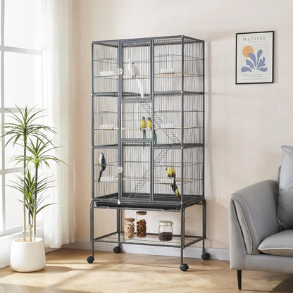 69-Inch XL Rolling Bird Cage