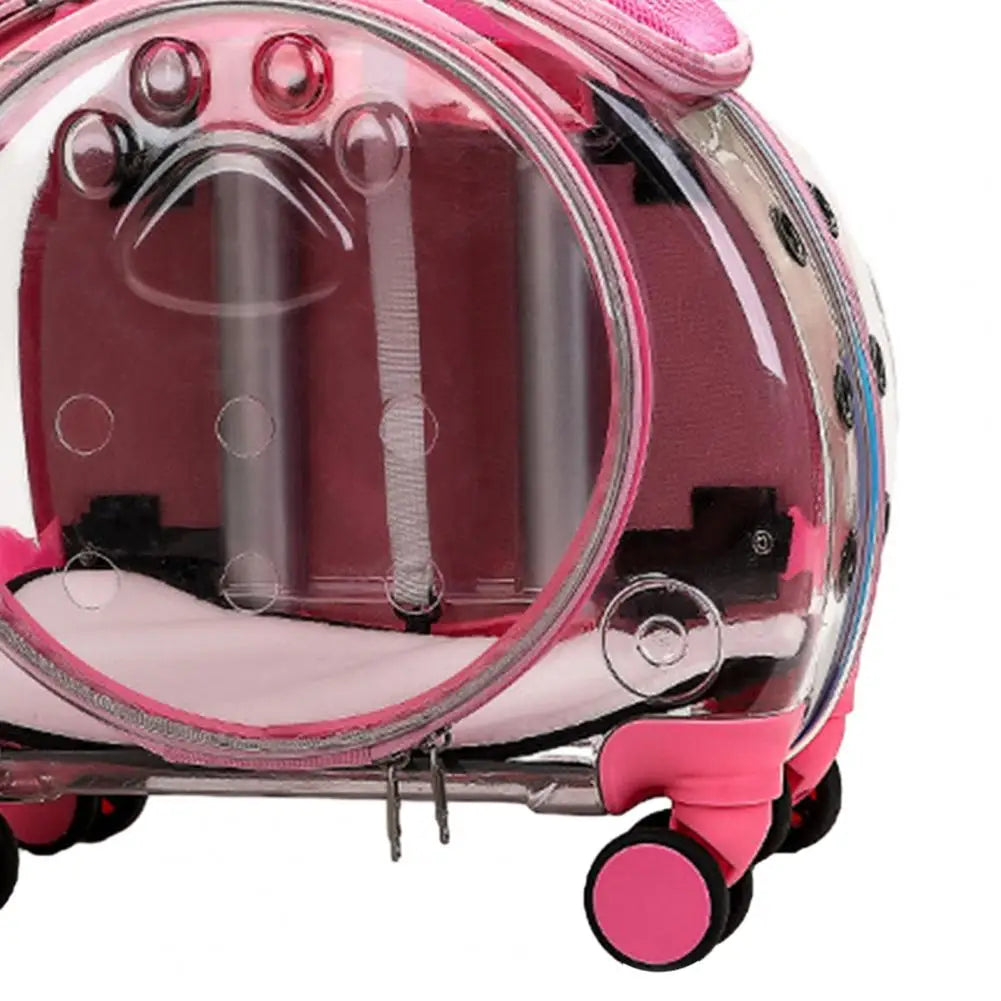 Clear Ventilation Pet Trolley Case