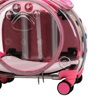 Clear Ventilation Pet Trolley Case