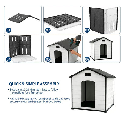 Waterproof, Insulated Outdoor Dog House